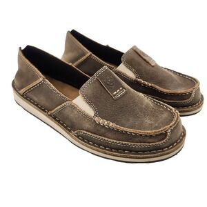 Ariat Cruiser Slip On Loafer Shoes Womens 7.5B Brown Leather 10023008